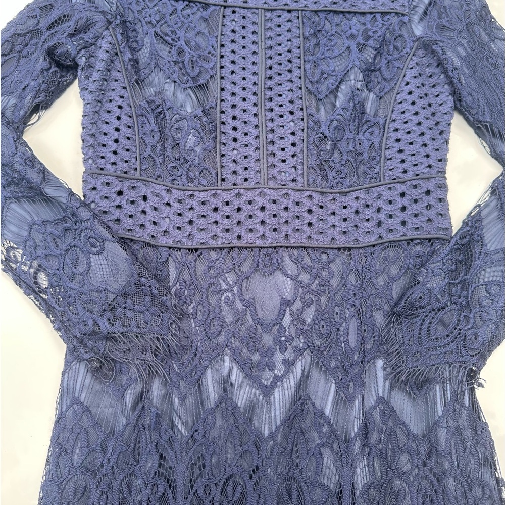 Lace Blue Dress